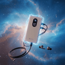 20,000mAh High-Capacity Power Bank With Built-in Cables | 22.5W Fast Charging | Digital Display | Type-C + iPhone Wires (Black)